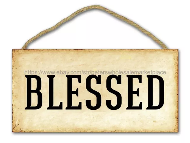 farmhouse decorative for sale blessed wood sign inspirational saying