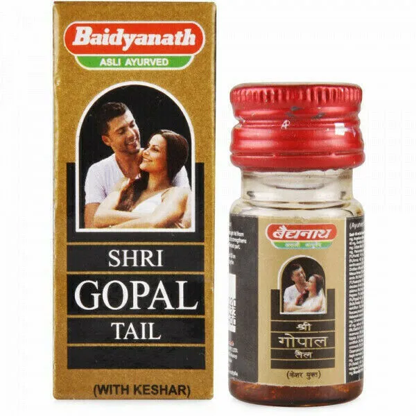 Baidyanath Shri Gopal Tail Oil (mit Keshar), 50 ml Massageöl für Männer