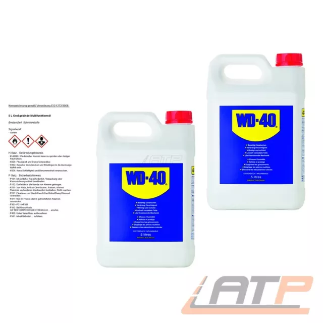 2x 5 L = 10 LITER WD-40 MULTIFUNKTIONSPRODUKT VIELZWECK SPRAY ROSTLÖSER PFLEGE