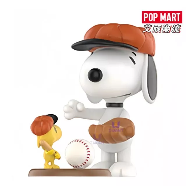 Popmart Snoopy Best Friends Series Blind Box Baseball Team New Confirmed Figure