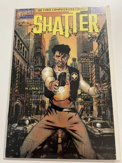 Shatter Special #1 First Computerized Comic! First Comics, 1985 VF+ B&B