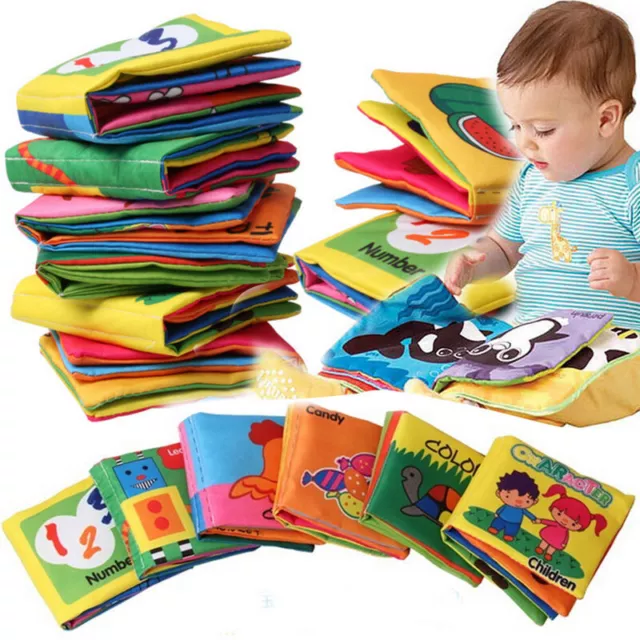 Baby Animal Cloth Book Infant Kids Intelligence Development Toys Cognize Books