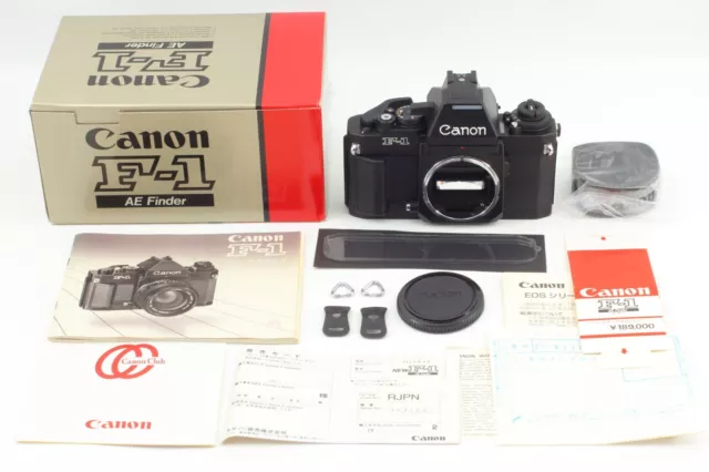 [Almost UNUSED /w BOX Late S/N 309XXX] Canon New F-1 AE Finder Film Camera JAPAN