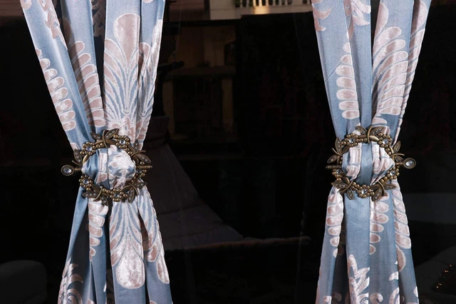 Beautiful Matte Finish Ring Curtain Tiebacks Antique for Room Decor pack of  2