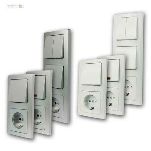 DELPHI Ensemble Porte Flush Bouton Ou Interrupteur Avec Terre Prise Combinaison