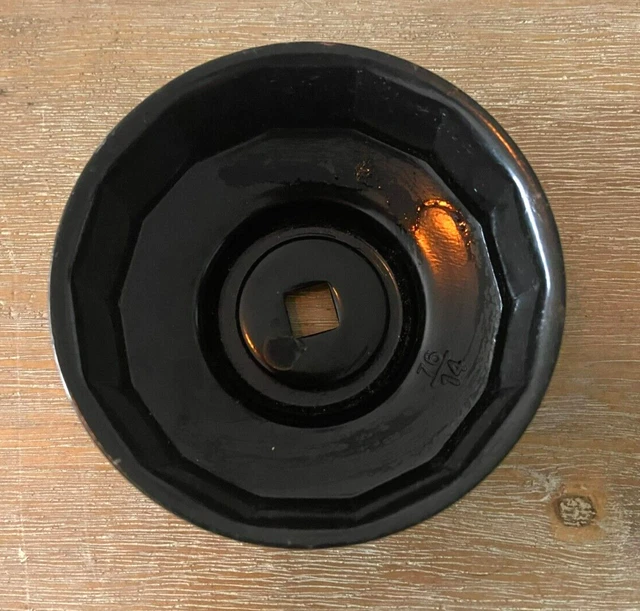 Chiave A Cilindro Per Filtro Olio 76mm 30 Facce | Adatto Per Ford, Isuzu, Renault | Attrezzo Professionale In Acciaio