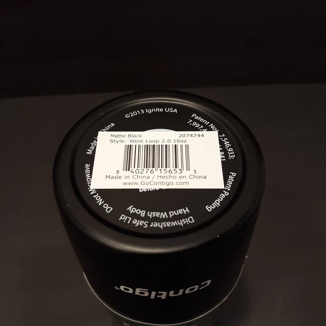 NEW Contigo Autoseal Spill-proof Travel Mug West Loop 2.0 16oz Black  Insulated 6