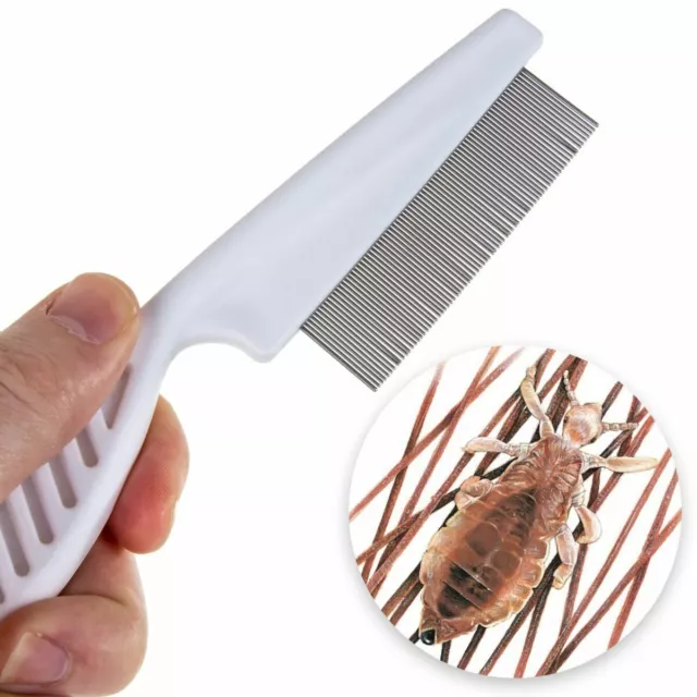 EXTRA FINE NIT HAIR COMB LARGE HANDLE Head Lice Egg Larva Remover Comb Anti-Lice
