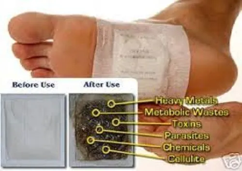 10 Kinoki Detox Fußpolster Patches entfernen schädliche Körper Giftstoffe Schlaf Kräuterreinigung 3