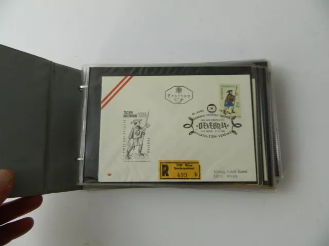Ersttagsbriefe Österreich 60er Jahre Album FDC über 50 Stück Alb-1664