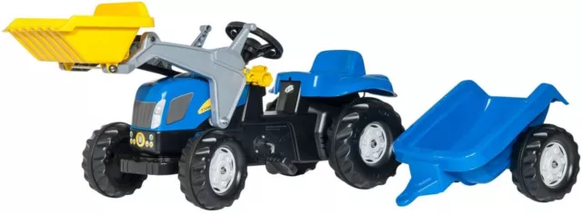 Rolly Toys Treppe tractor RollyKid NH T7040 Junior blau