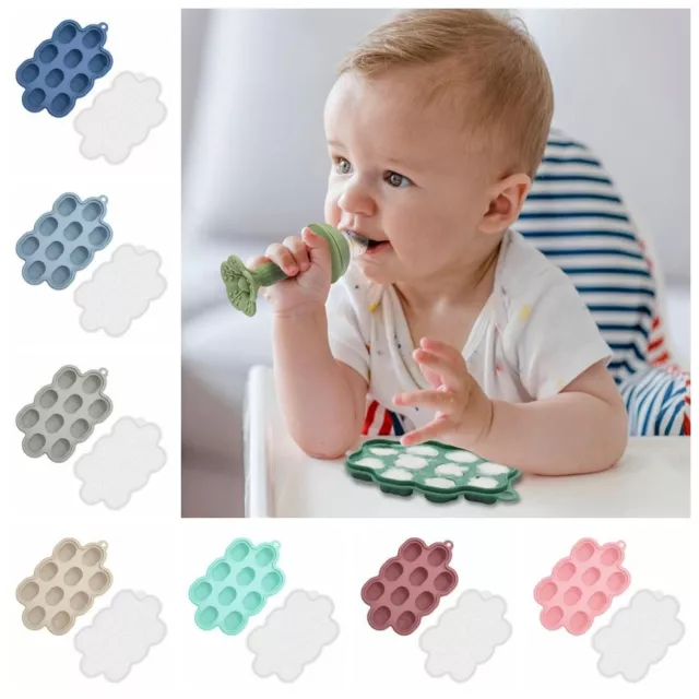 Safely Silicone Nibble Freezer Maker Baby Fruit Food Feeder Teether Tray  Boy