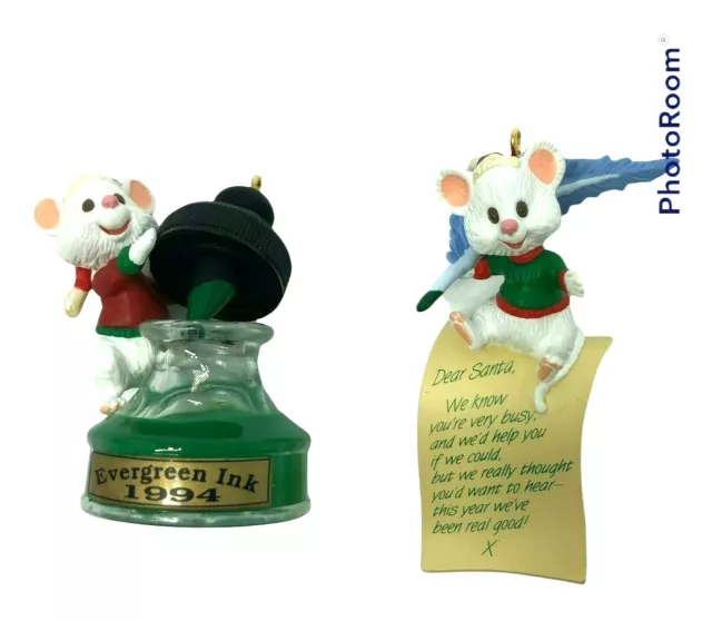 Hallmark Keepsake Ornament Dear Santa Mouse Hang Togethers Christmas 1994 3