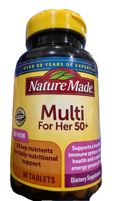 Nature Made 120 Multivitamin For Her - Women's Nutritional Support Exp 07/2023