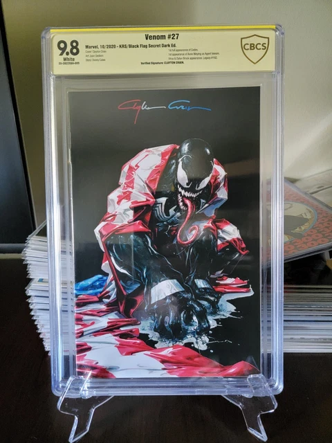 Venom #27 CBCS 9.8 Dark Edition signed by Clayton Crain