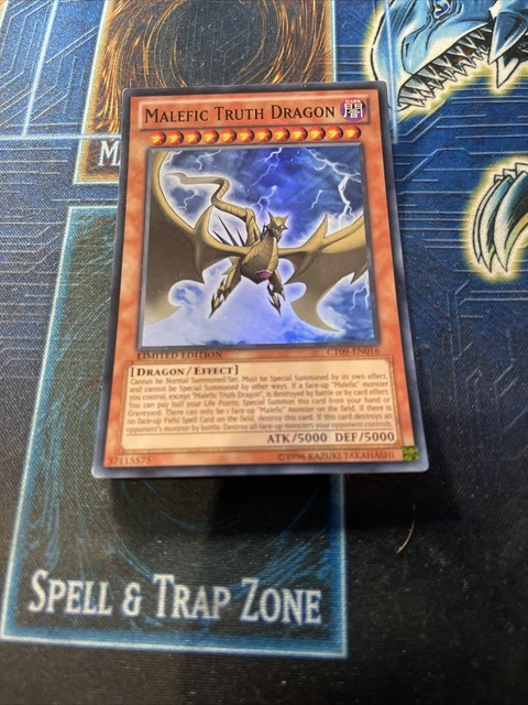 Yugioh! Malefic Truth Dragon CT09-EN016 Super Rare Limited Edition (VLP)