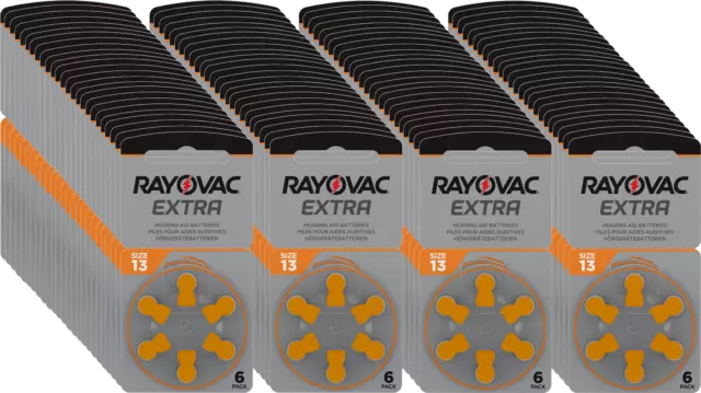 600x Rayovac Extra Advanced Auditifs 13 13AU-6XEMF 100 Blister