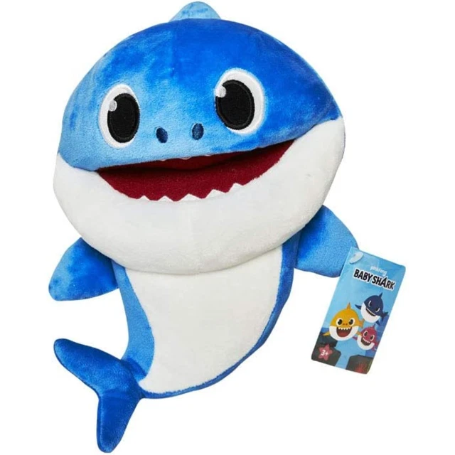 PINKFONG BABY SHARK Singing Puppet Santa Shark Stuffed Animal New Kids