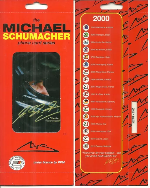 Rare / Carte Telephonique - Michael Schumacher F1 Gp / Phonecard Neuf New Sealed