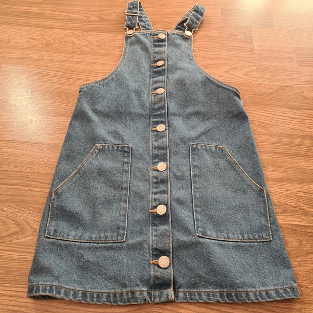GIRLS AGE 4 Tu Sainsburys Denim Pinafore Dress 1.50 PicClick UK