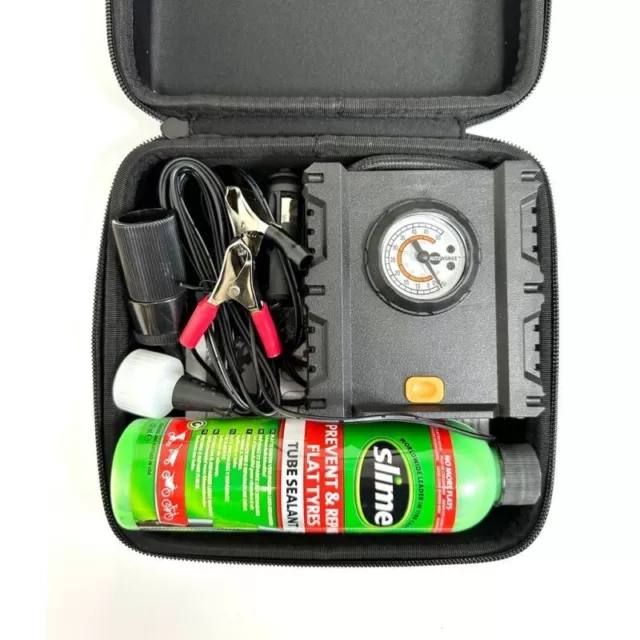 Slime Smart Repair  MOTO Kit Riparazione gomme di emergenza con compressore  3