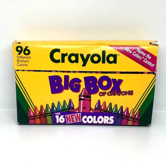 Crayola 64 ULTRA WASHABLE Crayons Assorted Colors Hinged Top WITH