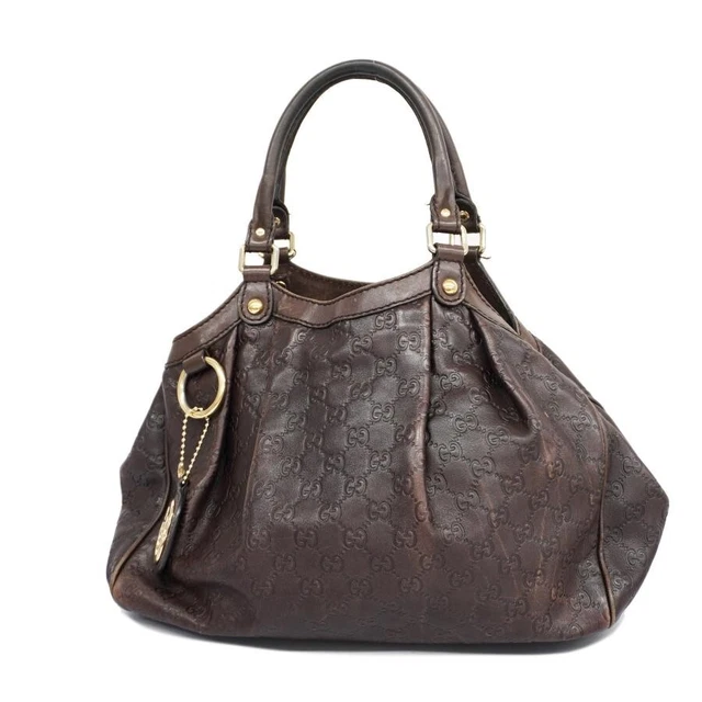 Auth GUCCI Sukey Guccissima Shoulder tote bag leather 211944 interlocking charm Auth GUCCI Sukey Guccissima Shoulder tote bag leather 211944 interlocking charm