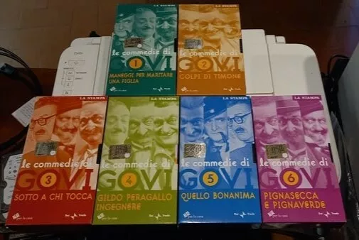 Vendo Lotto 6 Vhs Gilberto Govi In Ottimo Stato Di Conservazione Serie Completa