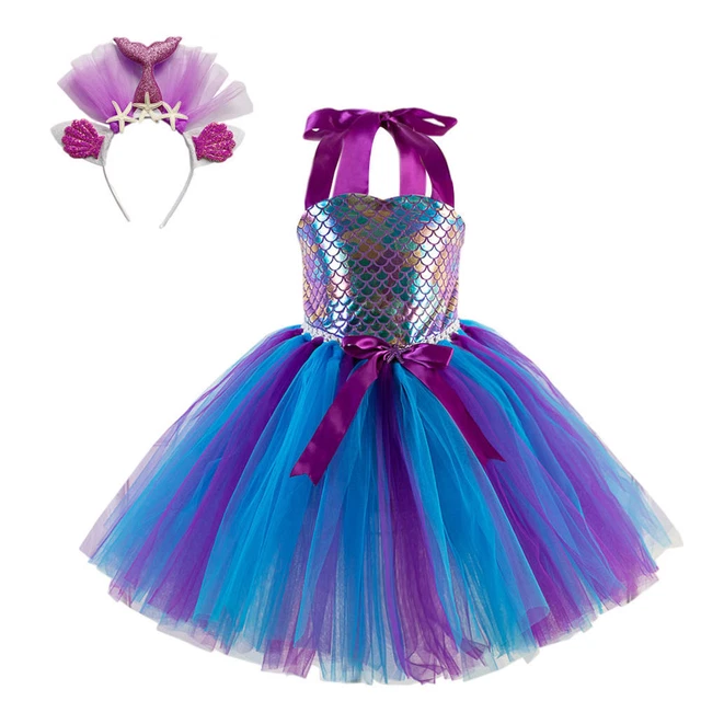 Set di costumi con gonna a maglie coda coda a filo abiti abiti per feste di