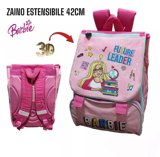 ZAINO TRE CERNIERE Barbie Glam Con Gadget Collezione Scuola EUR 30,00 -  PicClick IT