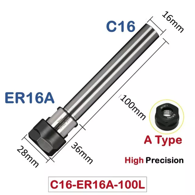 C81012162025mm ER8111620A Extension Collet Chuck Maximum Speed 30000rpm