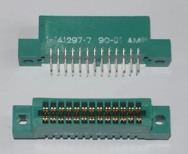 AMP 1-141297-7  : connecteur encartable 2x13 points, pas 2,54mm pour c.i.