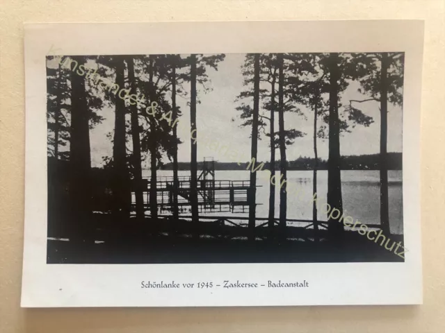 AK Schönlanke Pommern vor 1945, Posen Trzcianka Zaskersee Badeanstalt