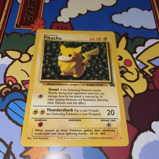 Pikachu Promo 1 - 1998 Pokemon Black Star Wizards