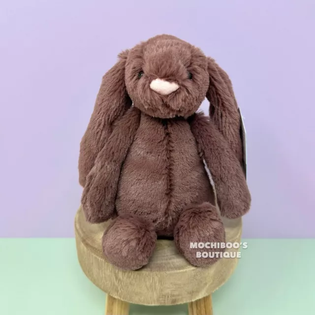 NWT Jellycat BASHFUL FUDGE BUNNY [SMALL] Soft Plush Toy Collectible - FAST SHIP!