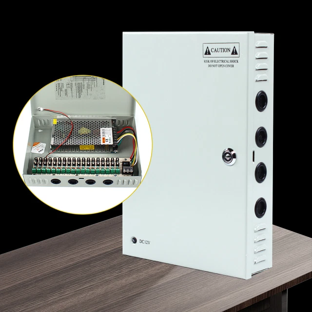 18CHANNEL POWER SUPPLY Distribution Box 12V DC 10A LED For CCTV