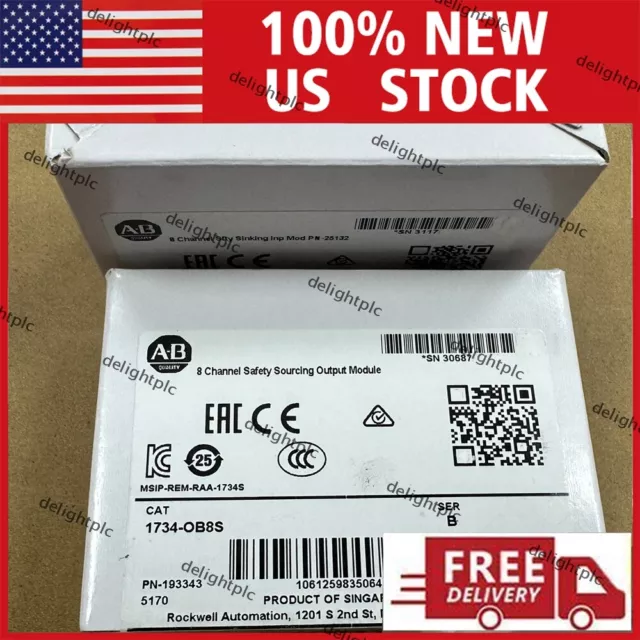 New Allen-Bradley 1734-OB8S Point I/O 8 Channel Safety Sourcing Output Module