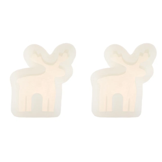 2 piezas Jabón de molde de chocolate para animales Molde de gel de sílice Bandeja para pasteles de silicona