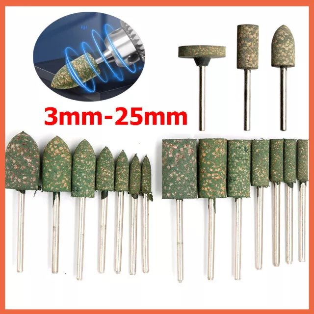 Rubber Polishing Grinding Point Tip Burr 3-25mm For Dremel Rotary Drill Bit Tool