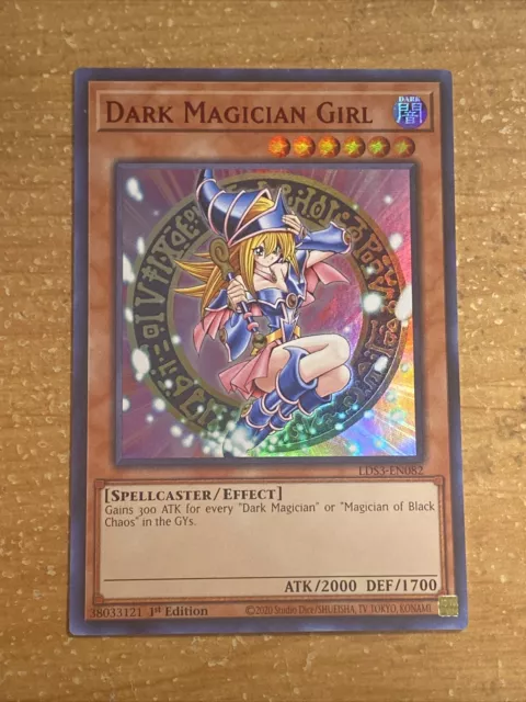 🔴 Yugioh LDS3-EN082 Dark Magician Girl RED Ultra Rare 1ST EDITION