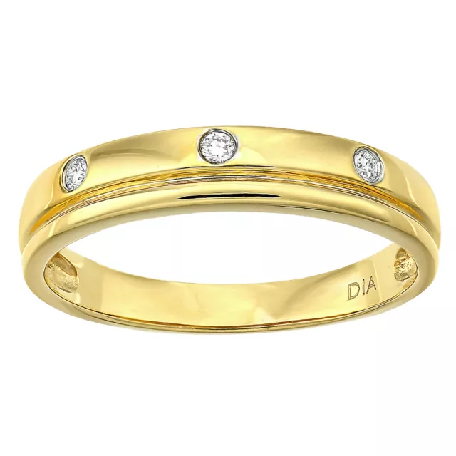 Naava 9 Karat Gelbgold 0,04 Karat Diamant Ehering