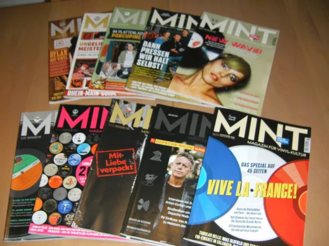 MINT Magazin für Vinyl-Kultur Nr. 51 - Nr. 60, 10 Hefte Sammlung