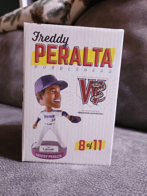 Freddy Peralta Wisconsin Timber Rattler Bobblehead NIB  Free S/H