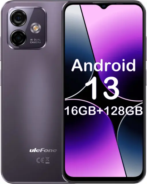  Ulefone Note 16 Pro Unlocked Cell Phone 16GB+128GB, 8-Core,  6.52 Display Smartphone Unlocked, Android 13, 50MP AI Camera, 4400mAh  Battery, Dual 4G LTE, Fingerprint Unlock, U.S. Version, Purple : Cell  Phones & Accessories