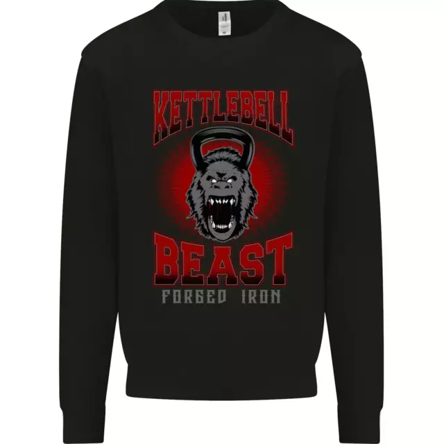 Kettlebell Beast Gym Training Top MMA Mens Sweatshirt Jumper
