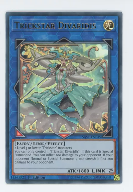 Yugioh Trickstar Divaridis SAST-EN049 Ultra Rare Mint Condition