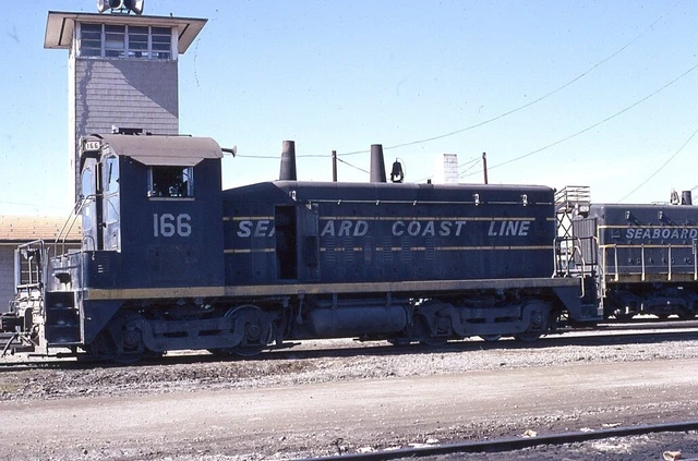 ORIGINAL 1972 RAILROAD SLIDE SEABOARD COAST LINE 166 Rocky Mount NORTH CAROLINA