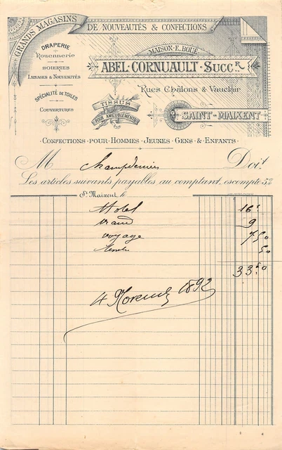 CPA Troyes, Grands Magasins Jorry-Prieur, Rue Notre-Dame 107 et 95