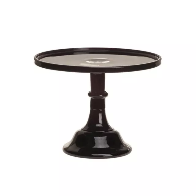 Mosser Glass 10" Cake Plate | Black Raspberry