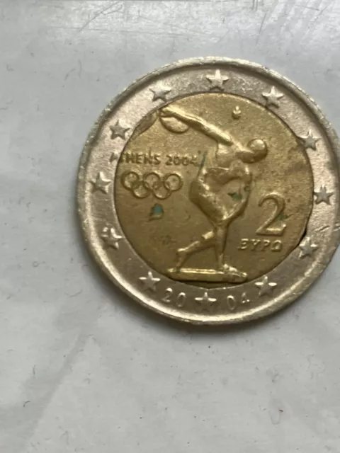 2 Euro Münze Griechenland  2004  Olympia  Athen  selten